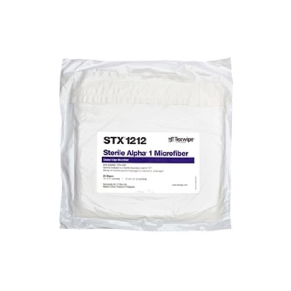 Alpha®1 Microfiber STX1212 Dry Cleanroom Wipers, Sterile