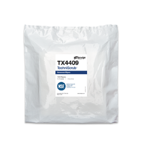 TechniScrub™ TX4409 Dry Cleanroom Nonwoven Wipers, Non-Sterile