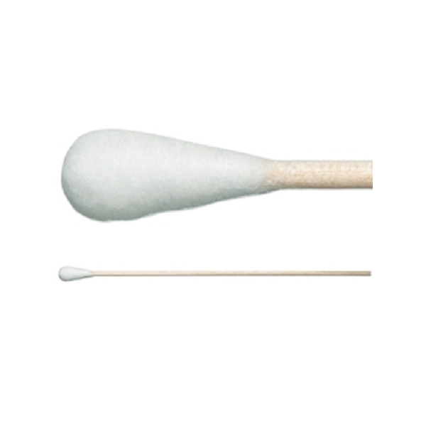 TX705 Spun Cotton Cleanroom Swab with Wood Handle, Non-Sterile