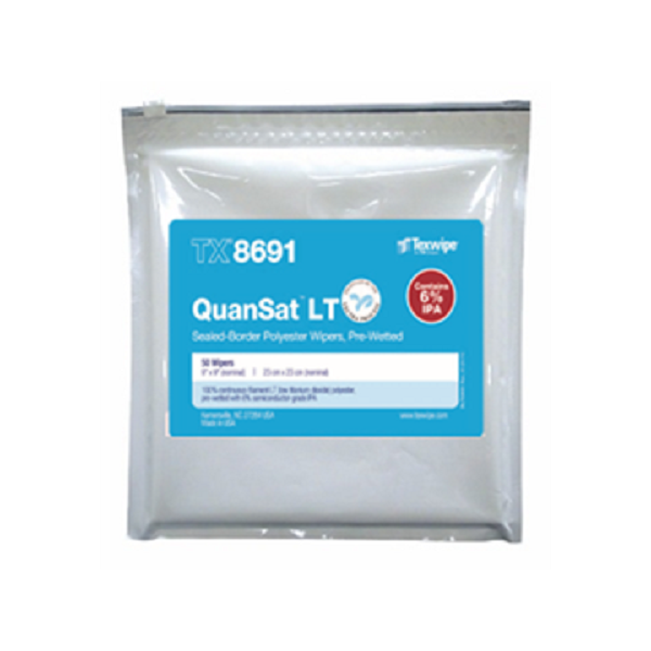 Vectra® QuanSat® LT TX8691 Pre-Wetted Cleanroom Wipers, Non-Sterile