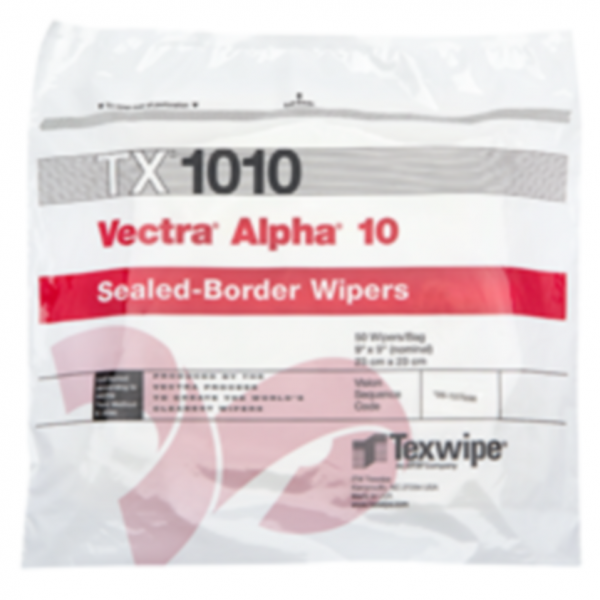 Dry, Non-sterile, 100% polyester, sealed-border wipers9